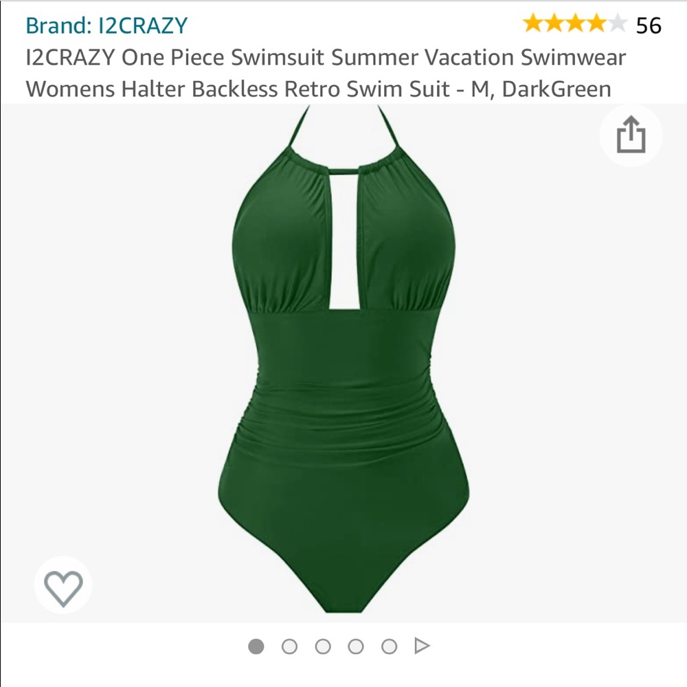 One piece halter